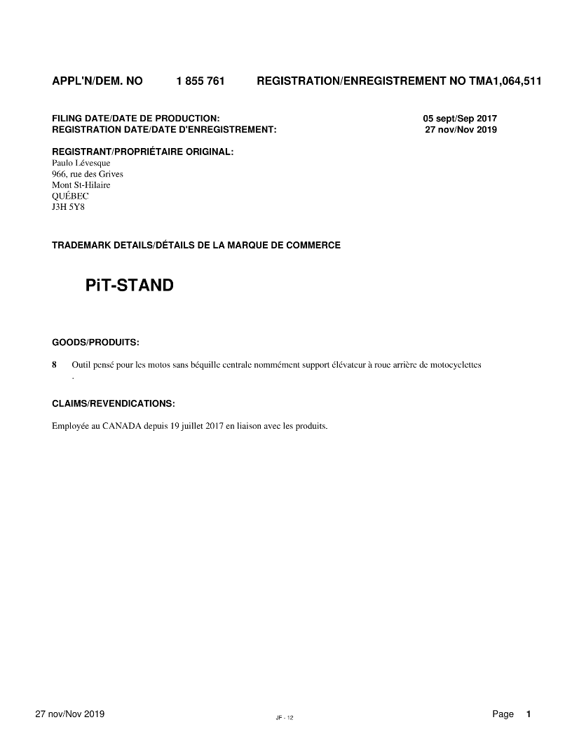 CIPO - OPIC intellectual property